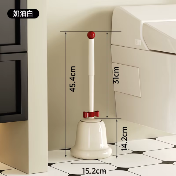 Bell Toilet Brush Toilet No Dead Angle with Base Bathroom Special Brush Set Bathroom Accessories Silicone Toilet Brush