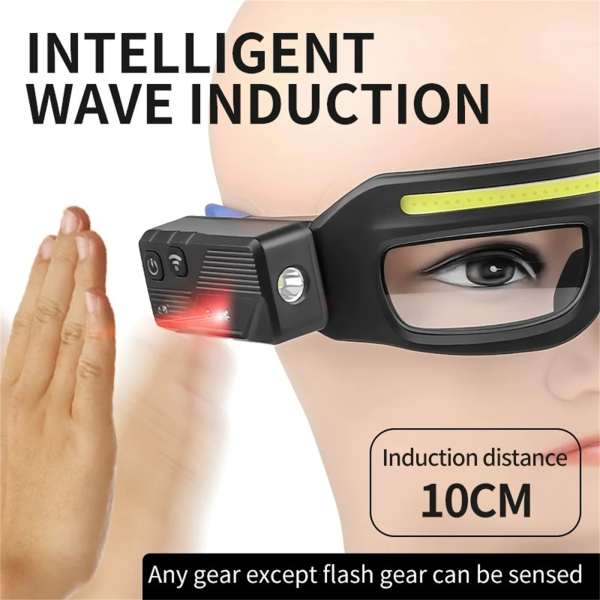 Multi Functional Glasses Light Sensor Headlight Multi Functional Induction Light Outdoor Security Lighting Glasses