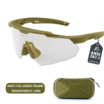 Professional Shooting Glasses UV400 ANSI Z87.1 Safe Airsoft Tactical Goggles anti Fog Mountaineering Fishing Sunglasses