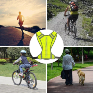Motorbike Cycle Running HI Vis Yellow Waistcoat Safety Reflective Vest Jacket UK