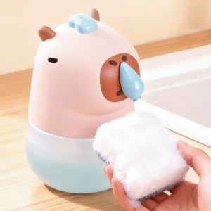 Capybara Liquid Soap Dispenser Touchless Cute Kids Hand Soap Automatic Dispenser Bathroom Accessories for Washroom Kitchen USB