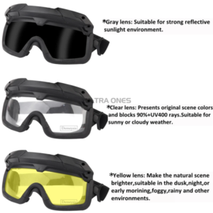 Tactical Goggles for FAST Helmets Windproof Dustproof Cycling Motorcycle Hiking Ski Eyewear CS Airsoft Hunting Safety Glasses