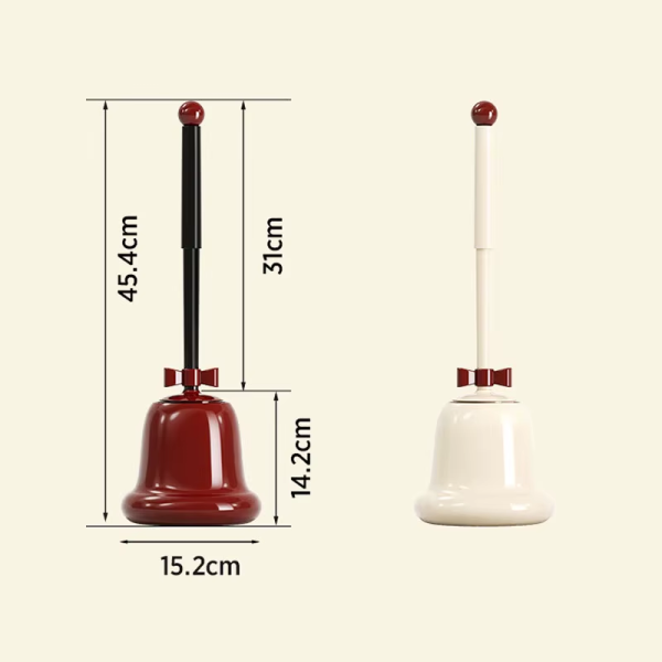 Bell Toilet Brush Toilet No Dead Angle with Base Bathroom Special Brush Set Bathroom Accessories Silicone Toilet Brush