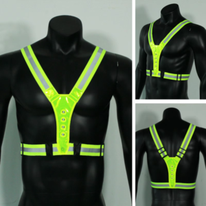 LED Reflective Running Vest Adjustable Warning Lights Safety Gear for Women/Men Cycling Mountain Road Bike Supplies