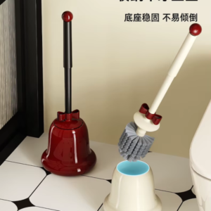 Bell Toilet Brush Toilet No Dead Angle with Base Bathroom Special Brush Set Bathroom Accessories Silicone Toilet Brush