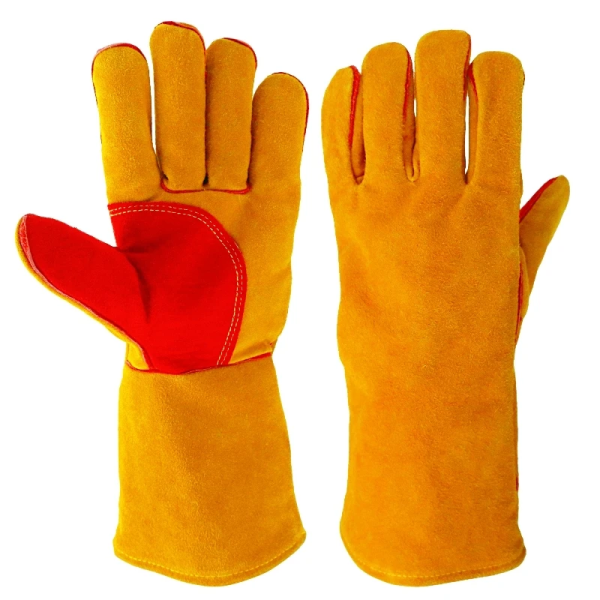 Anti-Bite Safety Gloves Leather Pets Grip Biting Protective Gloves for Catch Dog Cat Reptile Animal Grasping Training Gloves