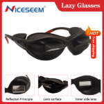 Creative Readers Lazy Glasses Prism Eyewear Periscope 90-Degree Vertical Bed Spectacles Laying down Climbing Reading Watching TV