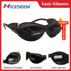 Creative Readers Lazy Glasses Prism Eyewear Periscope 90-Degree Vertical Bed Spectacles Laying down Climbing Reading Watching TV